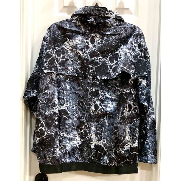 FITWEAR - 🎉HP🎉NWT -L Sz L (10) The Lush Windbreaker/Full Zip/Black/White Marbled - Picture 4 of 16